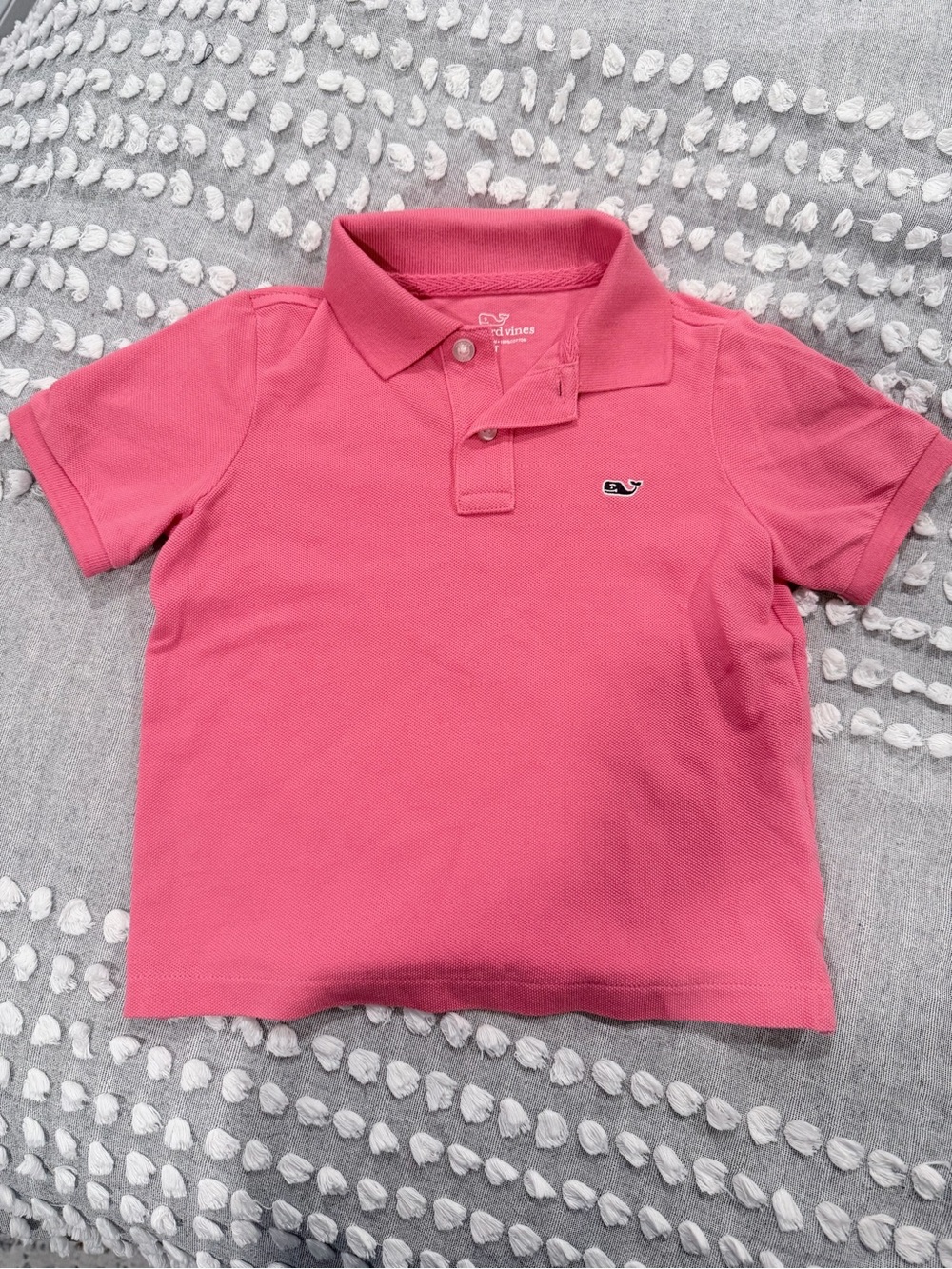 Vineyard Vines Kid's Coral Pink Polo